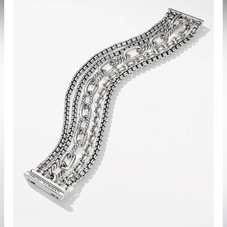 David Yurman Multi-Row Chain Bracelet